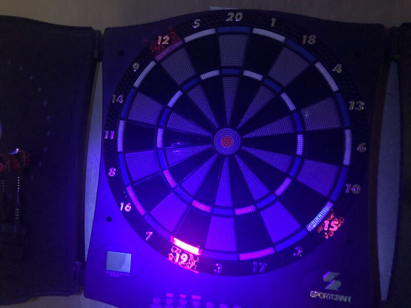 A code hidden on darts target